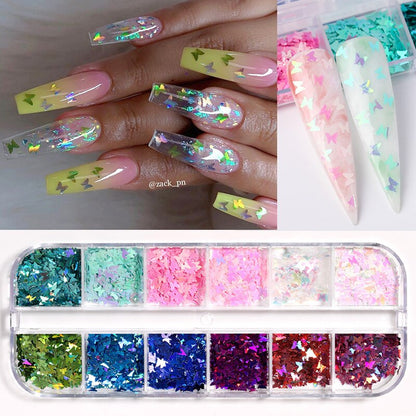 sengpan gifts for girls New 100x4cm Xmas Pattern for Nail Sticker 3D Snowflake Star Laser Glitter Christmas Nail Art Transfer Foils Stickers