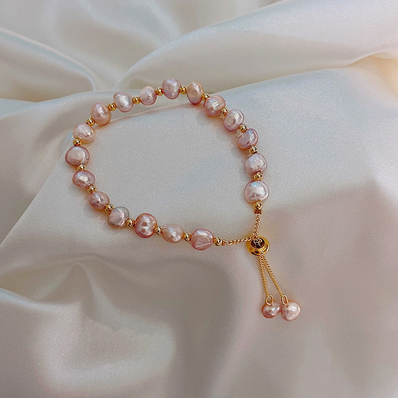 sengpan Classic Bracelet for Women Fashion Freshwater Pearl Bracelet New Simple Style Jewelry Accessories Price