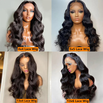 sengpan Body Wave Lace Wigs For Women Human Hair 4x4 5x5 Lace Closure Wig 30 32 34 Inch 13x4 13x6 Lace Frontal Wig Deep Wave Frontal Wig