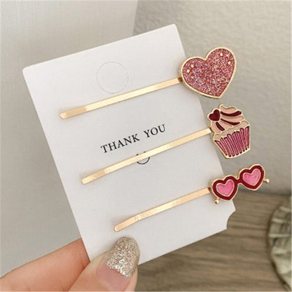 sengpan Christmas gifts for her Hair Grip Clip Sets Hairpin For Women Girl Rhinestone Fruits Plants Korean Handmade Fashion Head Accessories Mujer