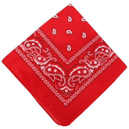 sengpan  Fashion Women Bandana Scarf Girls Kids Punk Square Bandanas Headwear Bohemian Head Scarf Headbands Hair Accessories