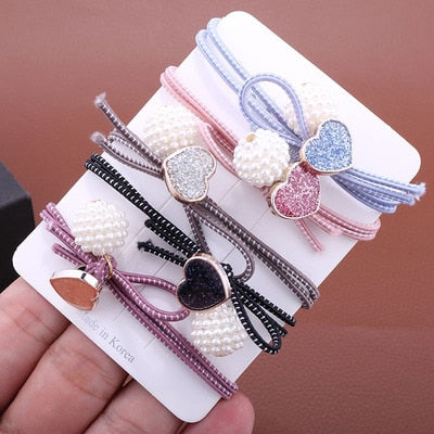 sengpan Women Hair Tie Elastic Rubber Band Girl Acrylic Bear Korean Scrunchies Head Accessories Handmade Wholesale Dropshipping