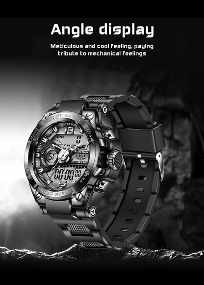 sengpan Men Military Watch Top Brand 50m Waterproof Wristwatch LED Alarm Clock Sport Watch Male relogios masculino Sport Watch Men