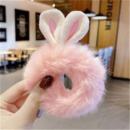 sengpan Christmas wishlist New cute girl plush bear frog hair rope fashion ladies girls elastic pompon hair band ponytail hair ring hair accessories gift