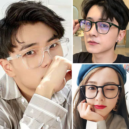 sengpan Transparent Computer Glasses Frame Women Men Anti Blue Light Round Eyewear Blocking Glasses Optical Spectacle Eyeglass