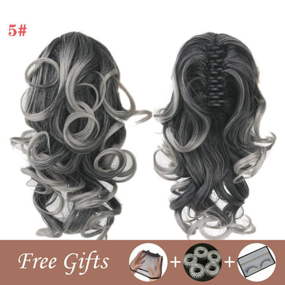 sengpan gifts for women New Women Drawstring Ponytail Hair Extension Doczepiane Wlos Fake Hairs Grey Nep Haar Postiche Cheveux Queue De Cheval