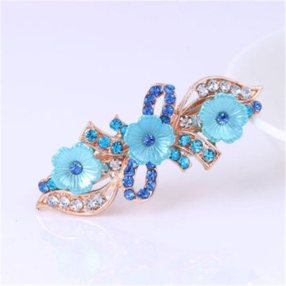 sengpan Barrette For Women Girl Rhinestone Crystal Pearl Big Hair Clip Hairpin Flower Floral Leaf Head Accessories Wholesale