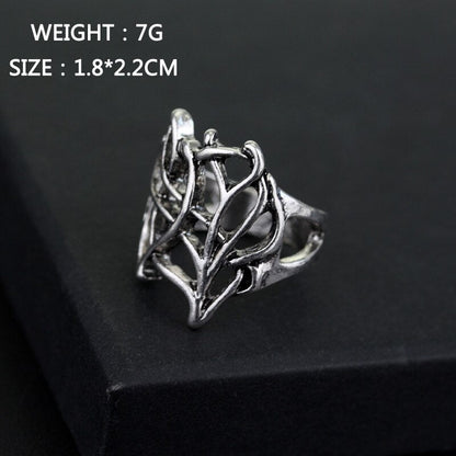 sengpan christmas wishlist gifts for her Movie Jewelry Ring Wisdom Tree Branch Rings Hollow Bird Nest Finger Rings  Charms personality Rings Accessories