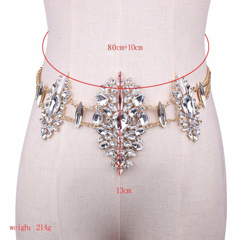 sengpan easter gifts for women HOT Fashion Sex Exquisite Bodychain Vintage crystal necklaces For Women Statement Bijoux Femme Jewelry bodychain