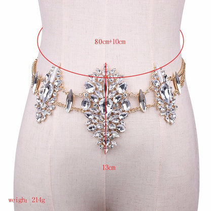 sengpan easter gifts for women HOT Fashion Sex Exquisite Bodychain Vintage crystal necklaces For Women Statement Bijoux Femme Jewelry bodychain