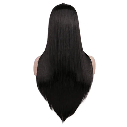 sengpan Women Synthetic 70 Cm Long Straight Cosplay Wig Party Sliver White 100% High Temperature Fiber Hair Wigs