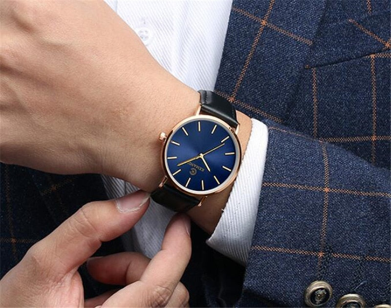 sengpan easter gifts for men Masculino Mens Watches Top Brand Luxury Ultra-thin Watch Men Watch Men's Watch Clock erkek kol saati reloj hombre