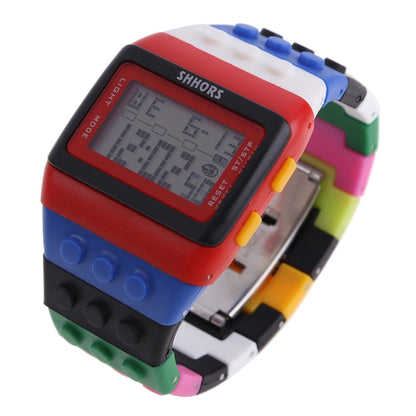 sengpan Christmas wishlist Hot Children's Watches Digital LED Chic Unisex Colorful Constructor Blocks Sports relogio masculino Wrist Women Watch Kids Gifts