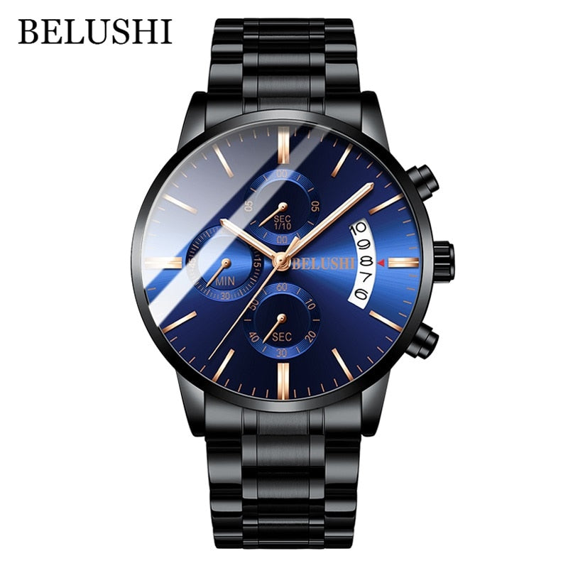 sengpan easter ifts for men Fashion Men's Quartz Watch Chronograph Sport Men Watches Top Brand Luxury Full Steel Waterproof Clock Male Wristwatch