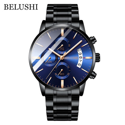 sengpan easter ifts for men Fashion Men's Quartz Watch Chronograph Sport Men Watches Top Brand Luxury Full Steel Waterproof Clock Male Wristwatch