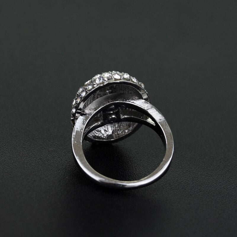 sengpan Christmas gifts for him Twlight Rhinestones Rings for women Oval Ring Female Wedding Party Prom accessories Finger Ring Female GIFTS