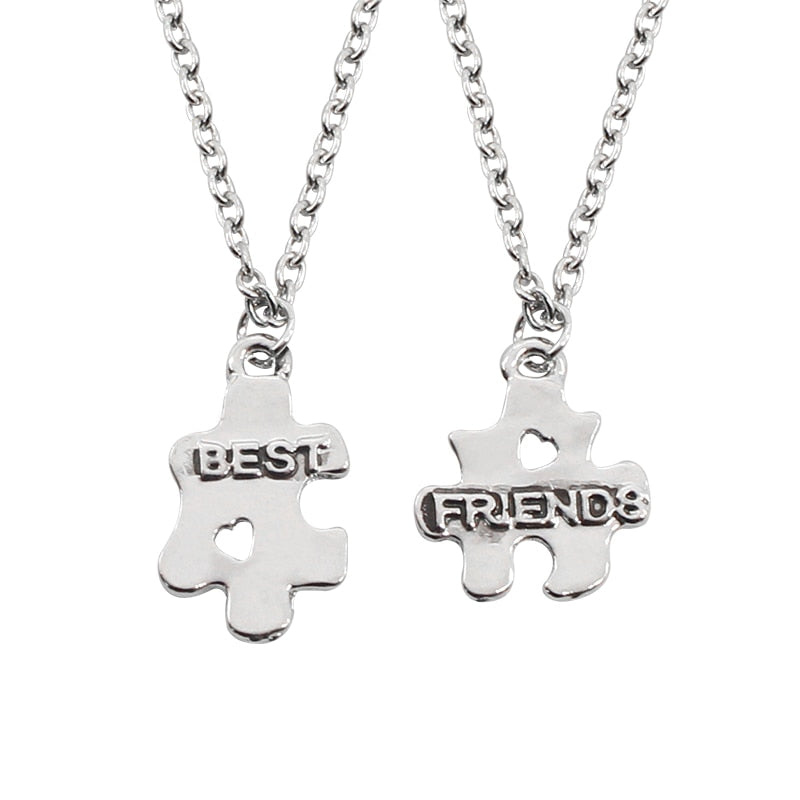 sengpan Best Friend Pendant Necklace Women BFF Good Friends Forever Key Tai Chi Animal Heart Necklaces Pendants Xmas Gifts Collier Femme