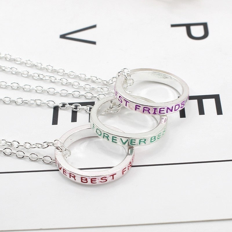 sengpan Best Friend Pendant Necklace Women BFF Good Friends Forever Key Tai Chi Animal Heart Necklaces Pendants Xmas Gifts Collier Femme