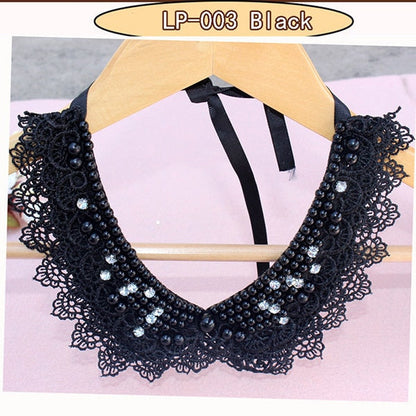 sengpan gifts for women Handmade jewelry new vintage fashion crystal collar necklace pendent lace beads pearls neck collars accessories wholesale gift