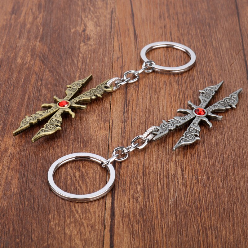 sengpan easter gifts for men League Legend Weapon Model Key Chains for Man LOL Game Jewelry Key Ring Trinkets