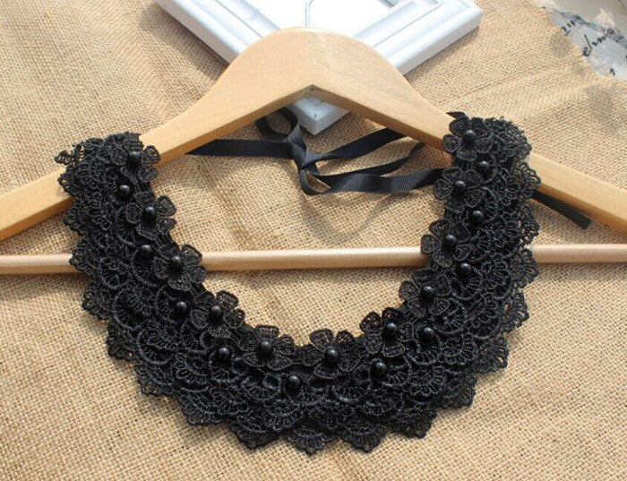 sengpan gifts for women Handmade jewelry new vintage fashion crystal collar necklace pendent lace beads pearls neck collars accessories wholesale gift