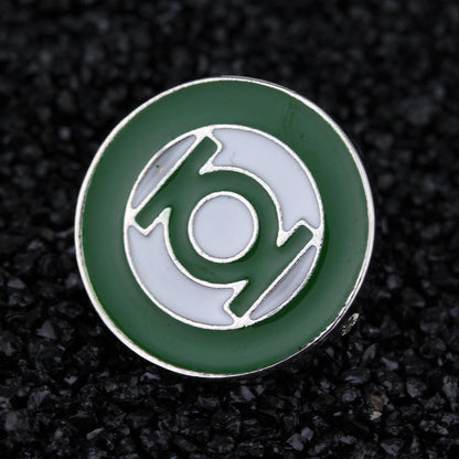 sengpan christmas gift ideas valentines day gifts for her Green Lantern Logo Brooches Lapel Pins for Shirts Women Man Cosplay Jewelry Brooch