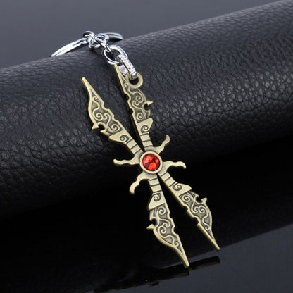 sengpan easter gifts for men League Legend Weapon Model Key Chains for Man LOL Game Jewelry Key Ring Trinkets