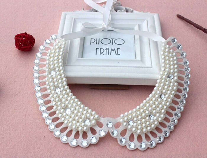 sengpan gifts for women Handmade jewelry new vintage fashion crystal collar necklace pendent lace beads pearls neck collars accessories wholesale gift