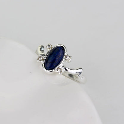 sengpan The Vampire Diaries Ring New Fashion Punk Blue Enamel Ring For Women Vintage Movies  Jewelry Accessories