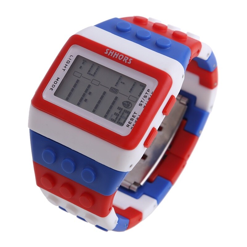 sengpan Christmas wishlist Hot Children's Watches Digital LED Chic Unisex Colorful Constructor Blocks Sports relogio masculino Wrist Women Watch Kids Gifts