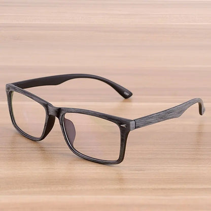 sengpan Glasses Men and Women Unisex Wooden Pattern Fashion Retro Optical Spectacle Eyeglasses Glasses Frame Vintage Eyewear