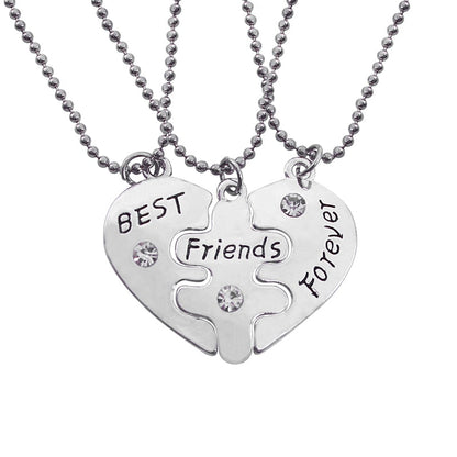 sengpan Best Friend Pendant Necklace Women BFF Good Friends Forever Key Tai Chi Animal Heart Necklaces Pendants Xmas Gifts Collier Femme