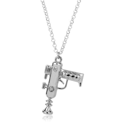 sengpan Pistol Pendants Necklaces Submachine Gun Necklace Men Hip Hop Jewelry Chain Collier