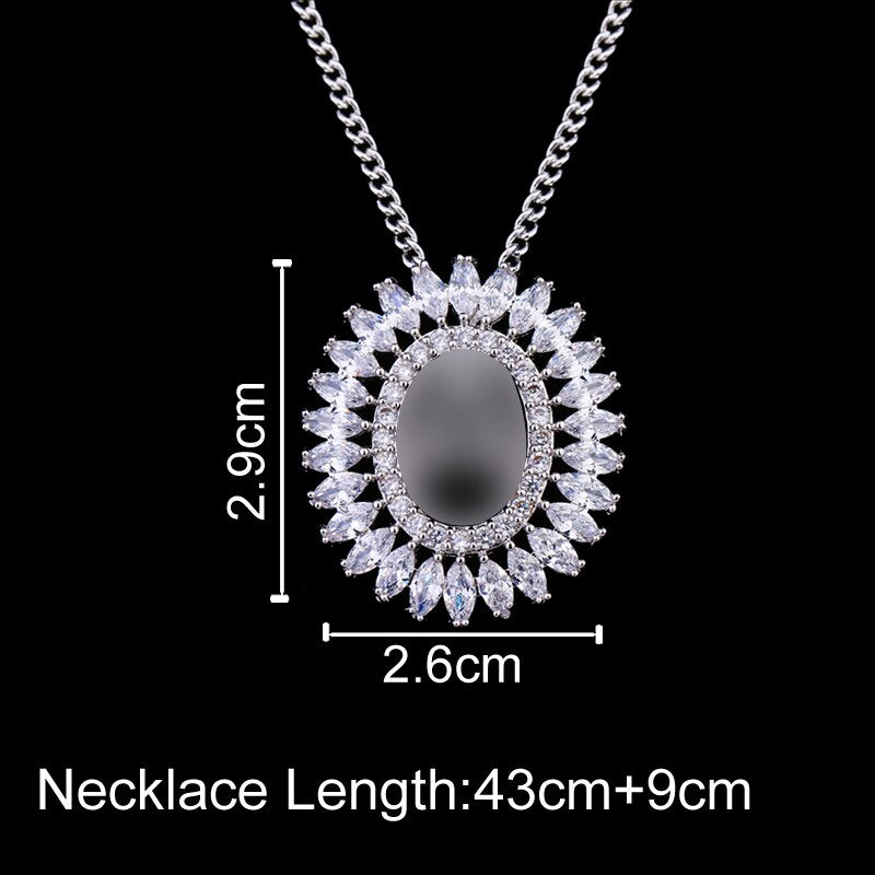 sengpan Classic New Design Letter A Zircon Charm Necklace for Women Fashion Wholesale Crystal Jewelry