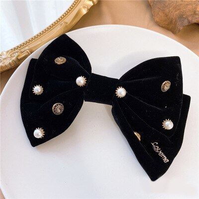 sengpan Barrette For Women Girl Rhinestone Crystal Pearl Big Hair Clip Hairpin Bow Knot Geometric Flower Head Accessories Wholesale