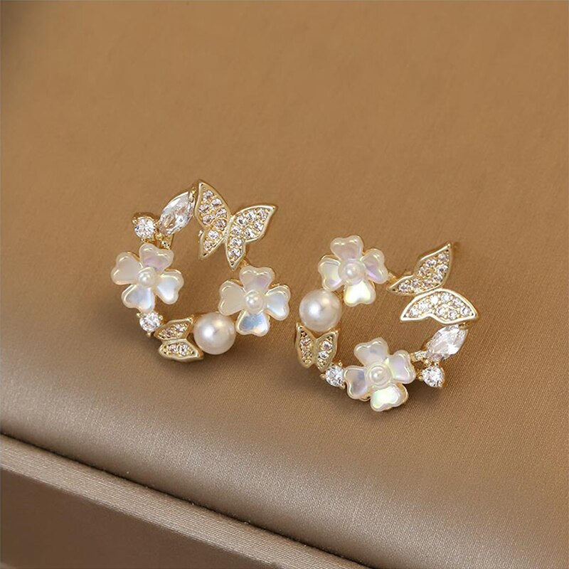 sengpan Christmas wishlist Korean Pearl Ear Cuff Clip Earrings Non-Piercing Bone C-shaped Without Puncture Minimalist Earrings for Women Fashion Jewelry