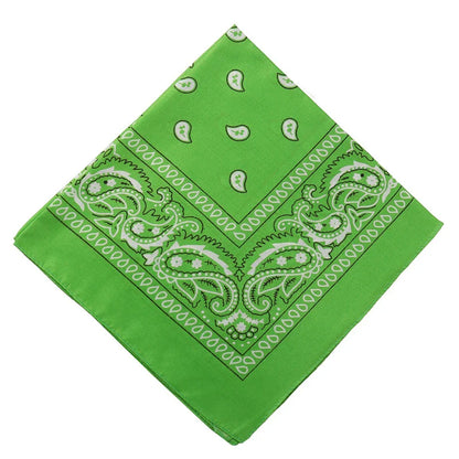 sengpan  Fashion Women Bandana Scarf Girls Kids Punk Square Bandanas Headwear Bohemian Head Scarf Headbands Hair Accessories