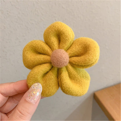 sengpan Women Hair Ties Elastic Rubber Bands Girl Fabric Sun Flower Floral Korean Scrunchies Head Accessories Handmade Wholesale