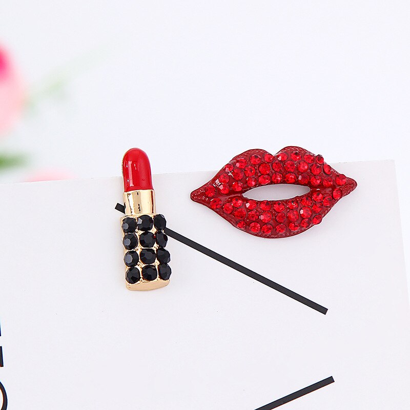 sengpan Exquisite Red Lipstick Lip Earring Fashion Woman Party Earrings Accessories