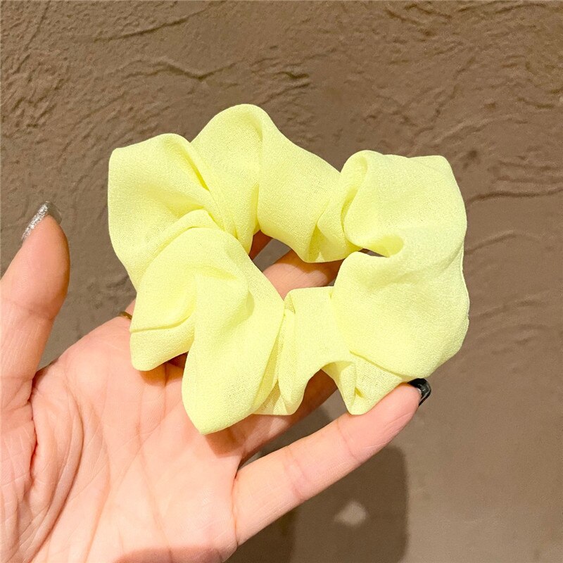 sengpan Women Girl Scrunchies Elastic Hair Ties Bands Fluorescent Color Summer Fashion Korean Mujer Head Accessories Hyuna Wholesale