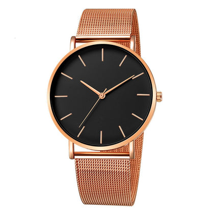 sengpan Christmas wishlist Minimalist men's quartz watch, ultra-thin timer, simple, business, stainless steel mesh belt