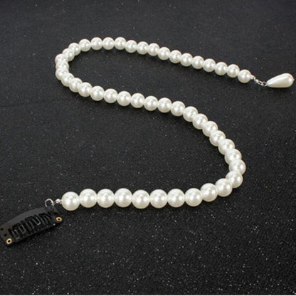 sengpan  gifts for women Handmade Imitation Tassel Pearl Hair Chain Accessories for Women Pearls Hair Clip Long Chains Hair Jewelry Wedding Headwear Gift