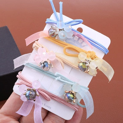 sengpan Women Hair Tie Elastic Rubber Band Girl Acrylic Bear Korean Scrunchies Head Accessories Handmade Wholesale Dropshipping