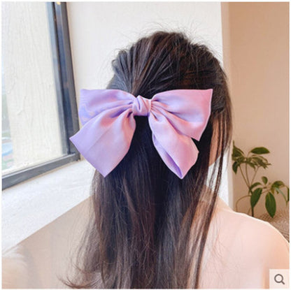 sengpan Women Girl Big Bow knot Tie Barrette Hair clips Hairpins Bands Fabric Fashion Korean Lady Head wear Accessories Wholesale Gifts