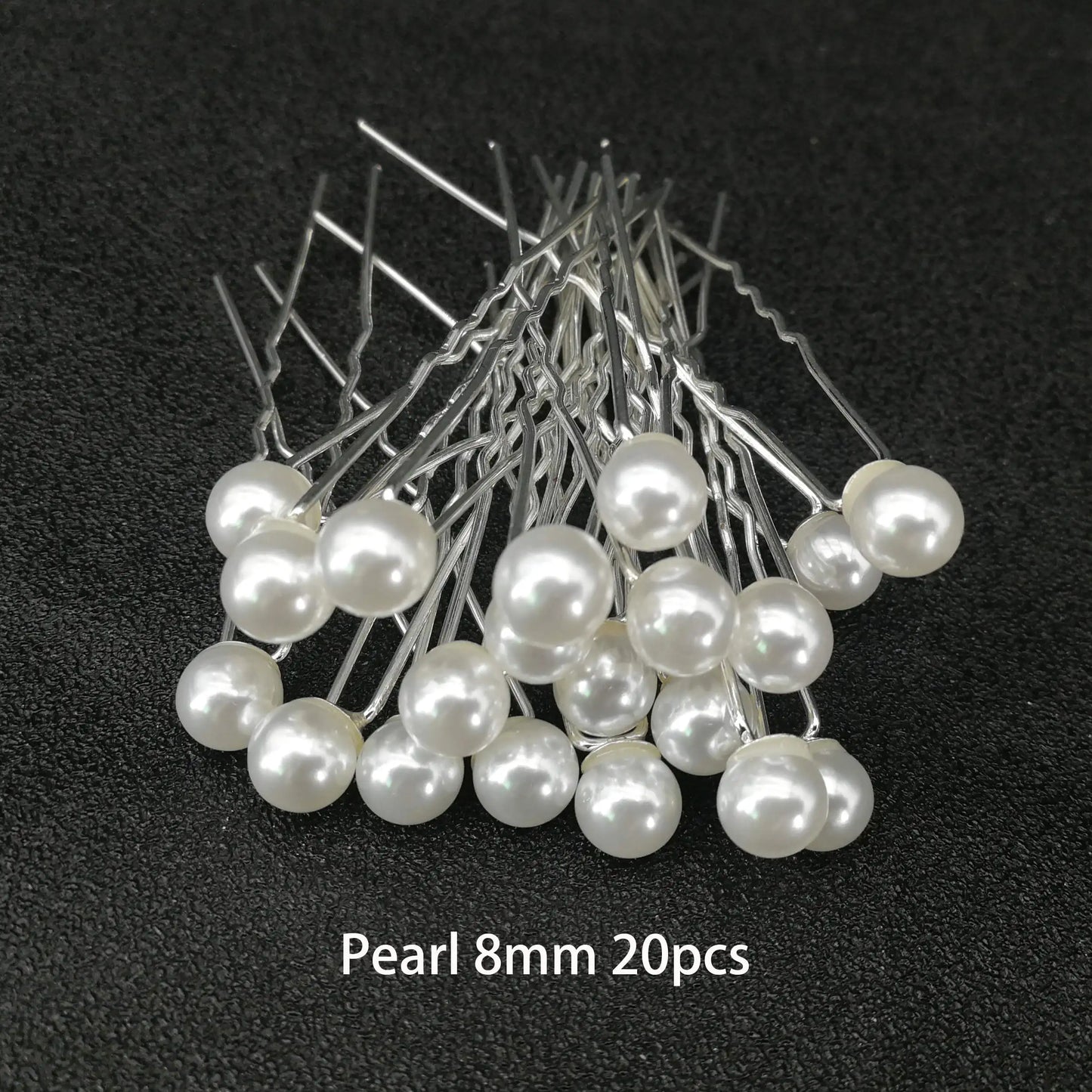 sengpan Women U-shaped Pin Metal Barrette Clip Hairpins Simulated Pearl Bridal Tiara Hair Accessories Wedding Hairstyle Design Tools