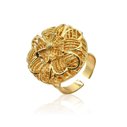 sengpan - Adjustable Ring Personalised Jewelry Valentine's Day Luxury Woman Gift Flower Rings Accessories Arabic Designer Wholesale