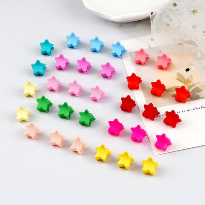 sengpan Children Mini Star Grip Claw Hair Clips Girl Bangs Clamp Hairpins Candy Color Small Barrettes Headdress Hair Styling Accessories