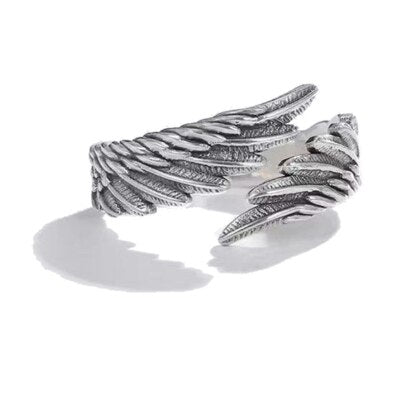 sengpan father's day gifts  Angel Demon Wing Couples Rings For Women Men Matching Best Friend Trendy Promise Ring for Teen Thumb Jewelry Engagement Gifts