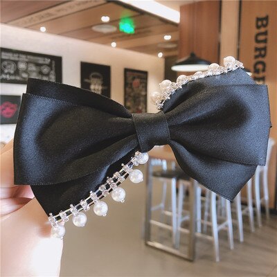 sengpan Barrette For Women Girl Rhinestone Crystal Pearl Big Hair Clip Hairpin Bow Knot Geometric Flower Head Accessories Wholesale