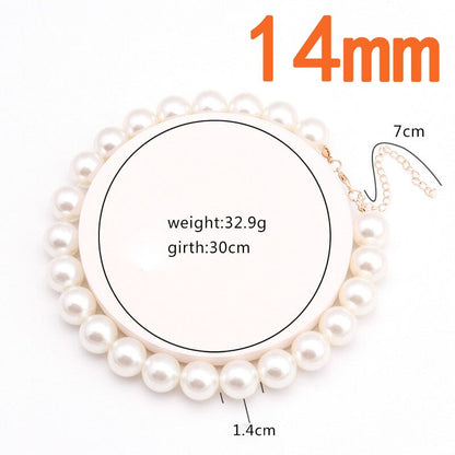 sengpan christmas wishlist valentines day gifts for her  White Imitation Pearl Choker Necklace for Women Wedding Jewelry Charm Clavicle Chain New Fashion Party Jewelry